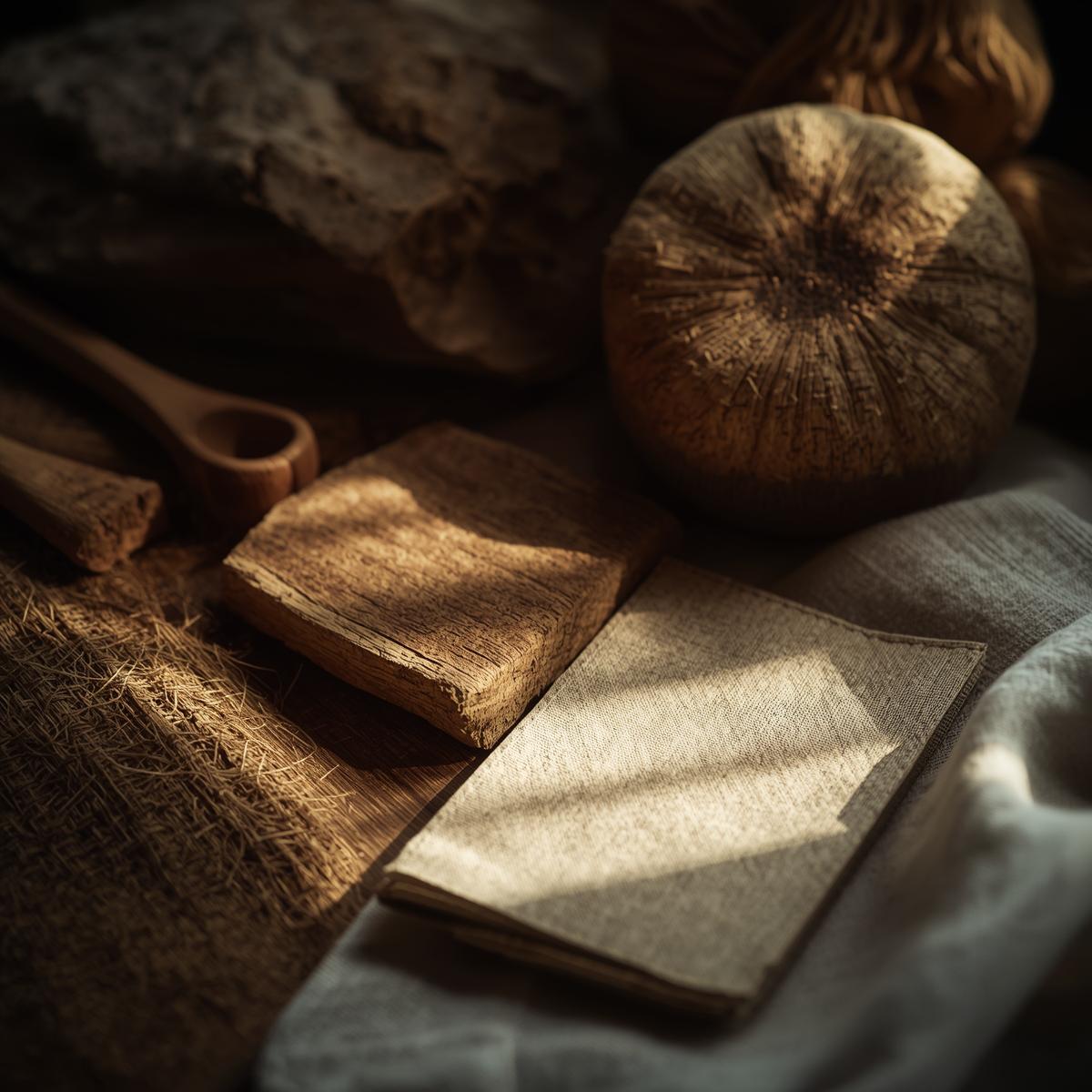 Stämningsfull belysning med naturliga material